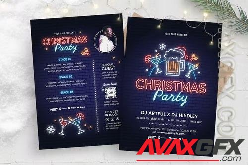 Christmas Party Flyer Template DGMVBHE