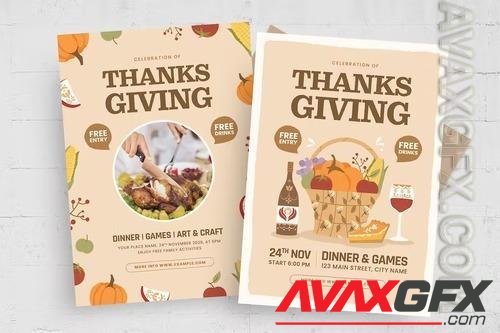 Thanksgiving Flyer Template HCDLM3S