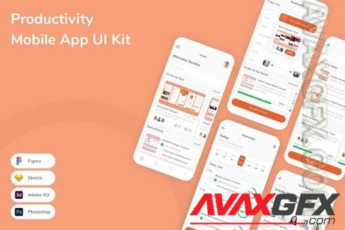 Productivity Mobile App UI Kit 