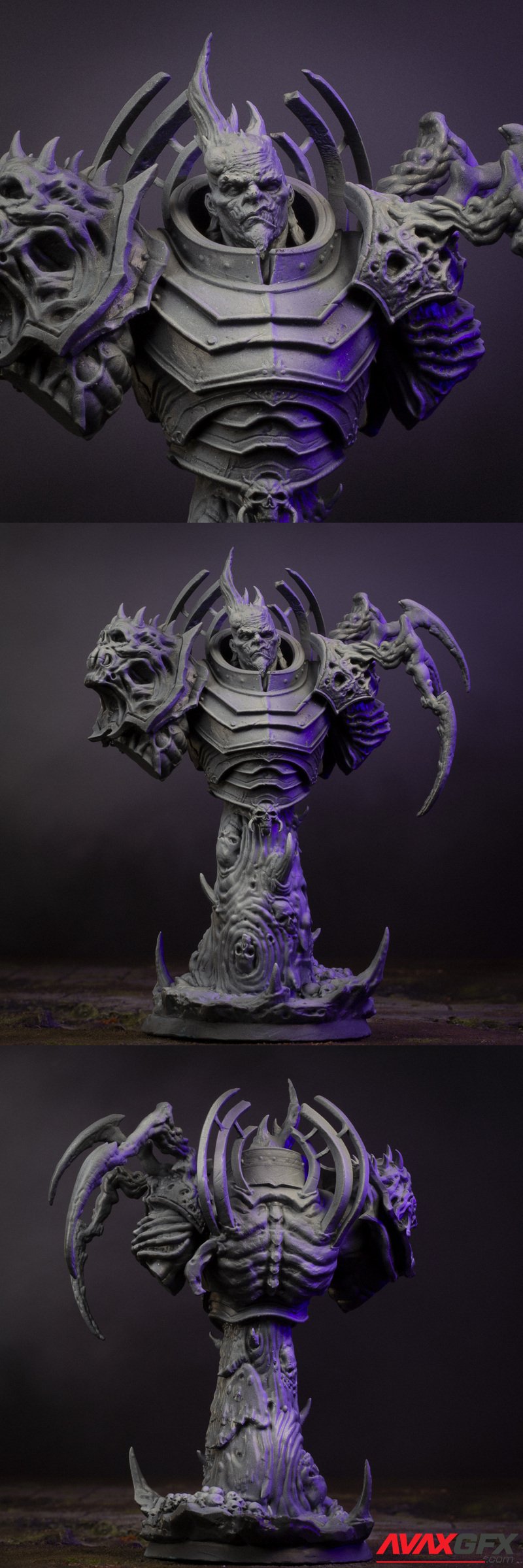 Bestiarum Miniatures - Scragoth Raider Bust - 3D Print Model