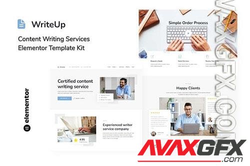 ThemeForest - WriteUp - Content Writing Services Elementor Template Kit/40281970