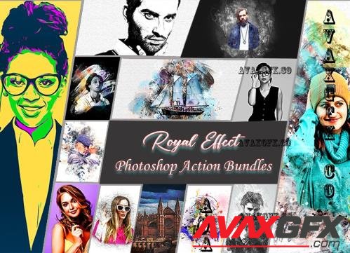 Royal Effect Photoshop Action Bundle - 10284894