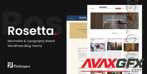 ThemeForest - Rosetta v1.3 - Minimalist & Typography Based WordPress/37507453