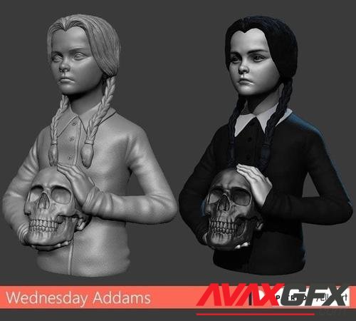 Wednesday Addams Addams Family Values – 3D Print