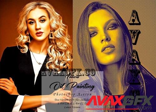 Famous Oil Painting Photoshop Action - 10291556