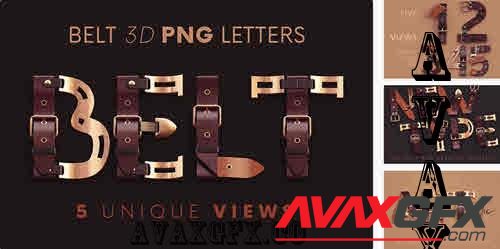 Belt - 3D Lettering - 10277622