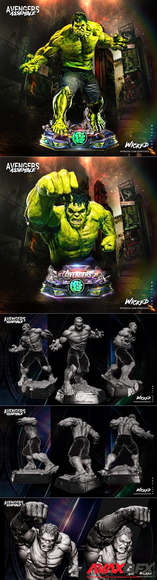 Wicked - Hulk (Red Hulk) and Bust – 3D Print