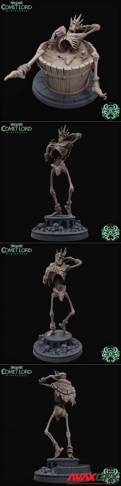Comet Lord Miniatures - Stupid Sexy Lich – 3D Print