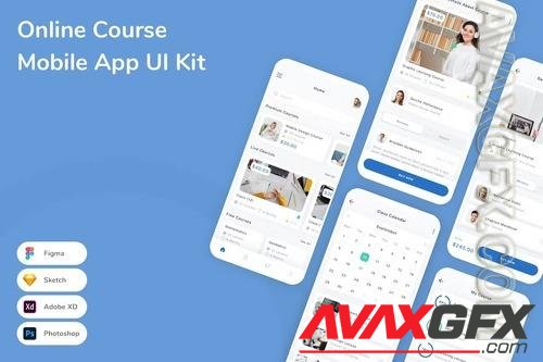 Online Course Mobile App UI Kit EGQNJEP