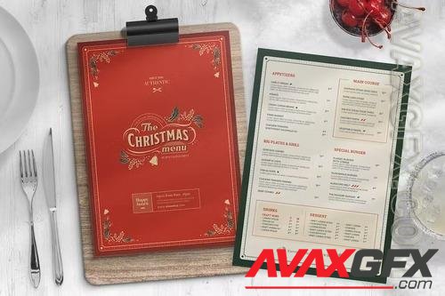 Festive Christmas Menu Template PUYSMRL