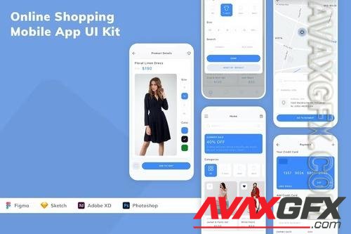 Online Shopping Mobile App UI Kit UZPUE94