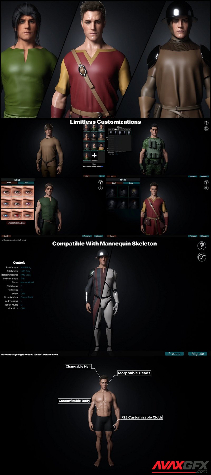 Advance Male Customization