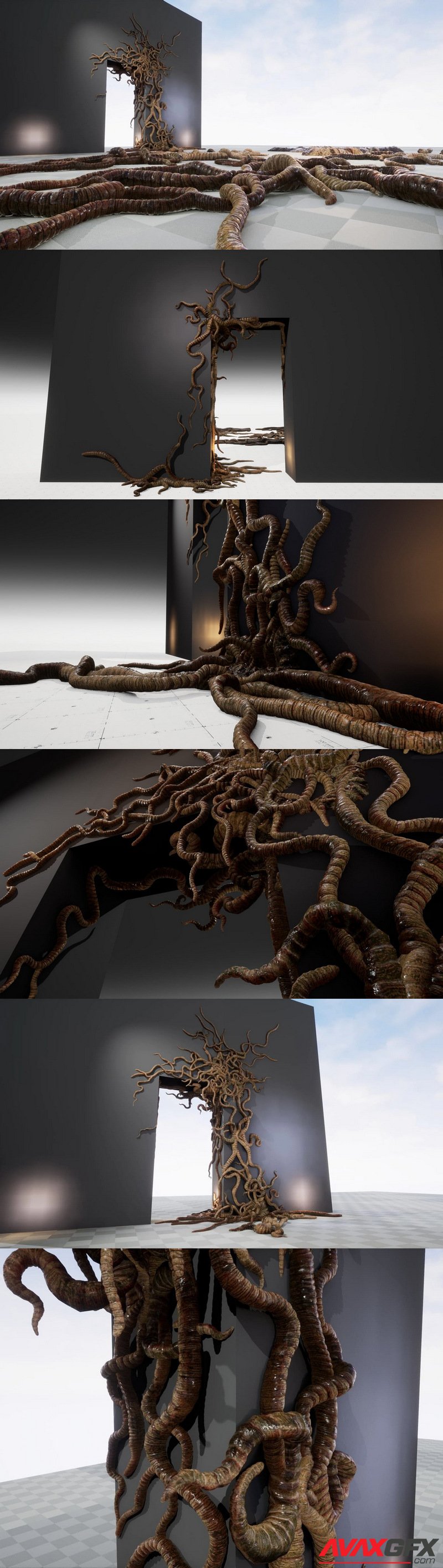 Alien Tendrils 22 Types - AssetKit PBR