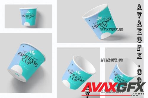 Disposable Espresso Cup Mockups - 7419705