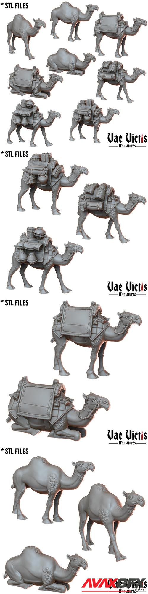 Vae Victis Miniatures - Camels – 3D Print