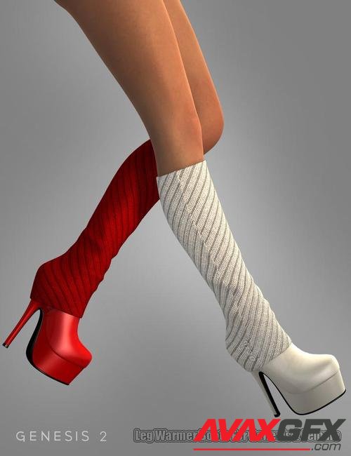 Leg Warmer Boots For Genesis 2 Female(s)