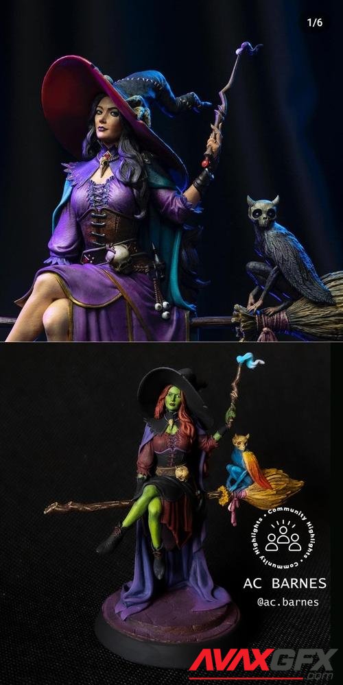 Morgan The Hex Witch and Schrodie – 3D Print