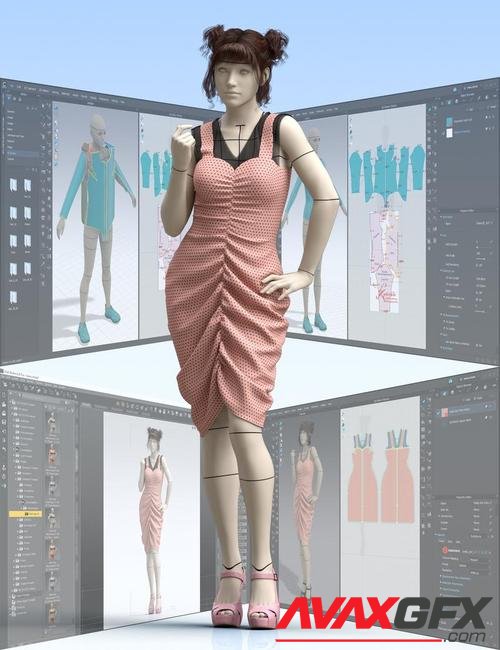 Runway Mannequin Shape for Clothes Creation and Demonstration for Genesis 8 Female
