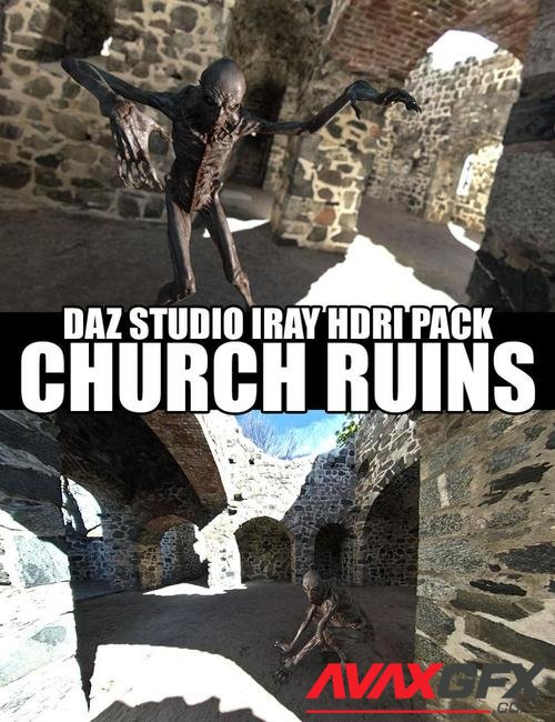 Church Ruins - DAZ Studio Iray HDRI Pack