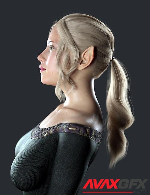 PS Curly Tail For Genesis 8 and 8.1 Female