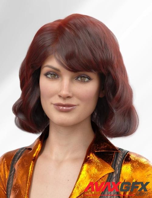 dForce Mayfair Hair for Genesis 8 and 8.1 Females