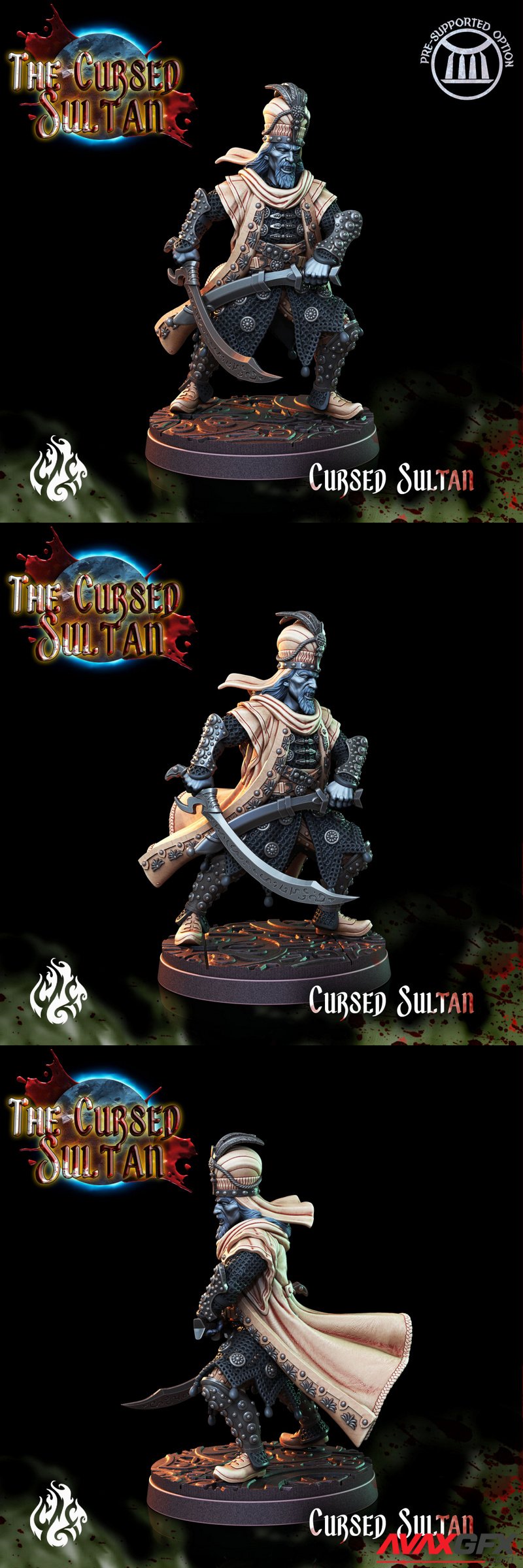 The Cursed Sultan - Cursed Sultan - 3D Print Model