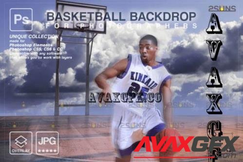 Basketball Digital Backdrop V08 - 10296349