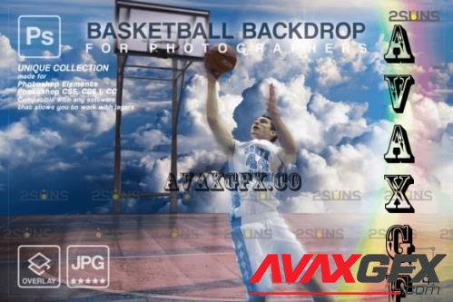 Basketball Digital Backdrop V08 - 10296355