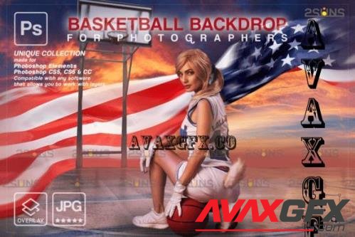 Basketball Digital Backdrop V10 - 10296366