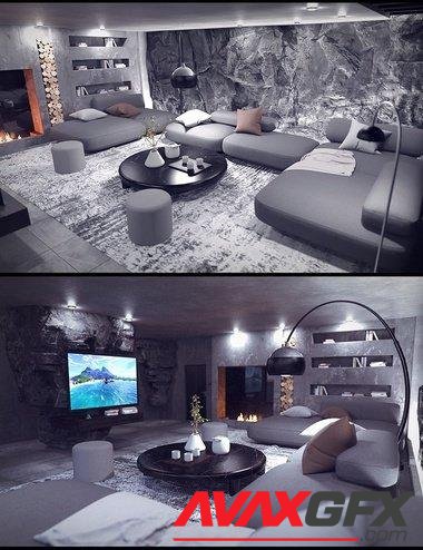 The Cliff House Living Room