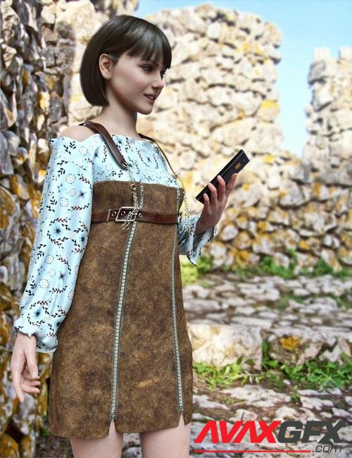 dForce Suspender Dress for Genesis 8 Females