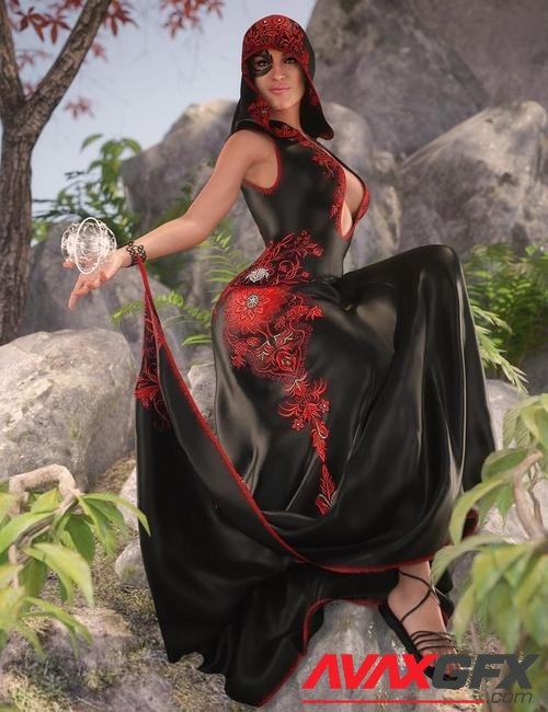 dForce Voaldrael Outfit for Genesis 8 Females