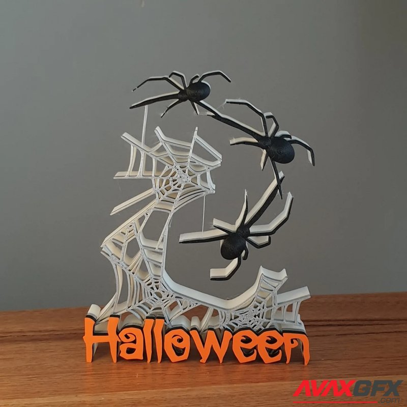 Halloween Spider Tensegrity Ornament