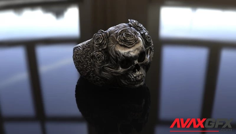 Skull ring jewelry