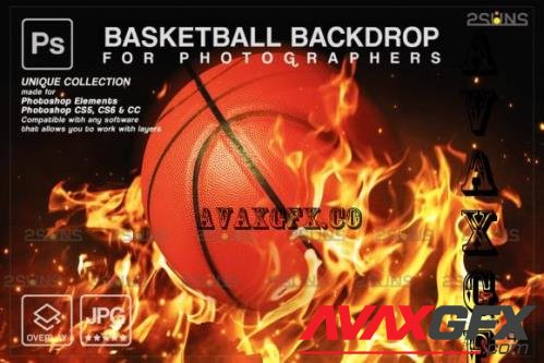 Basketball Digital Backdrop V24 - 10296376