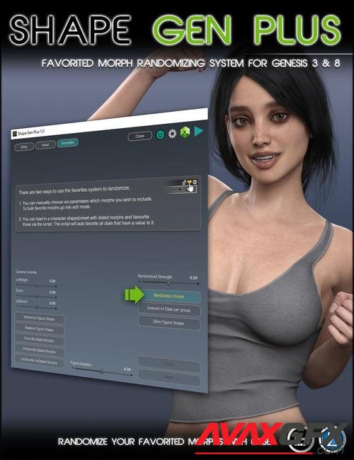 Shape Gen Plus for Genesis 3 and 8