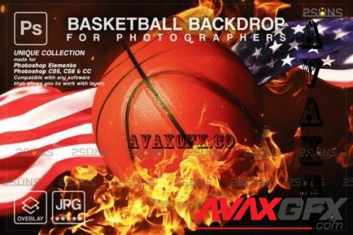 Basketball Digital Backdrop V25 - 10296379