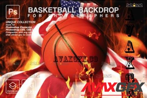 Basketball Digital Backdrop V26 - 10296384