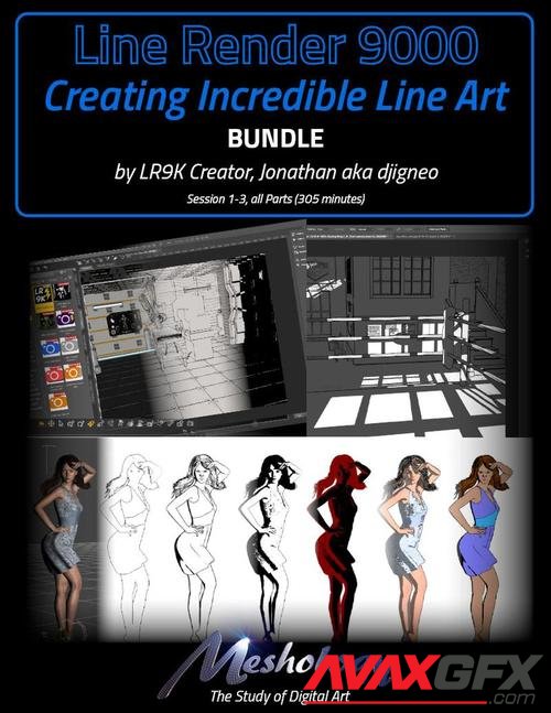 Creating Incredible Line Art with Line Render 9000 - Bundle