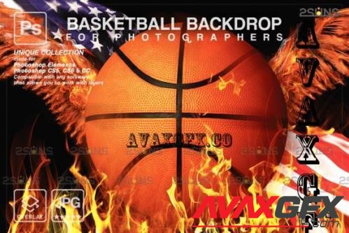 Basketball Digital Backdrop V29 - 10296392