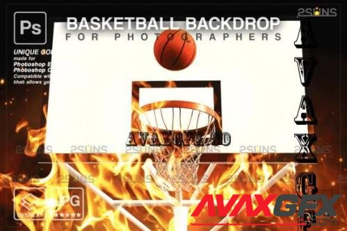 Basketball Digital Backdrop V30 - 10296395