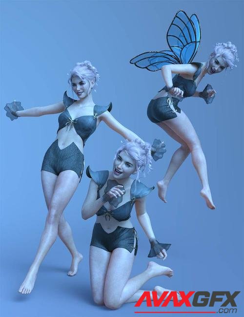 CDI Fairy Poses for Genesis 8.1 Female