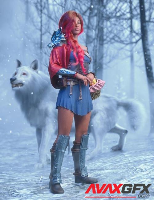 dForce Aurola Warrior Wolf Outfit for Genesis 8 and 8.1 Females