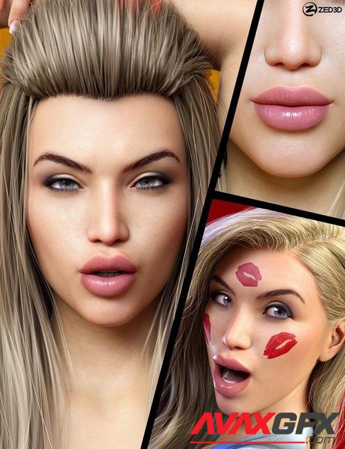 Z Kissable Lip Shapes and Expressions for Genesis 8.1