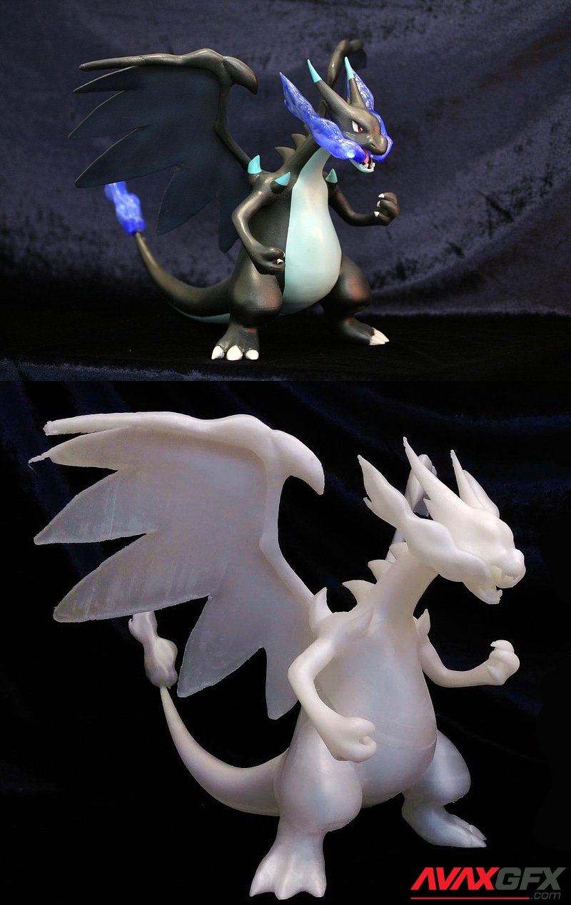 Mega Charizard Pokemon - 3D Print Model