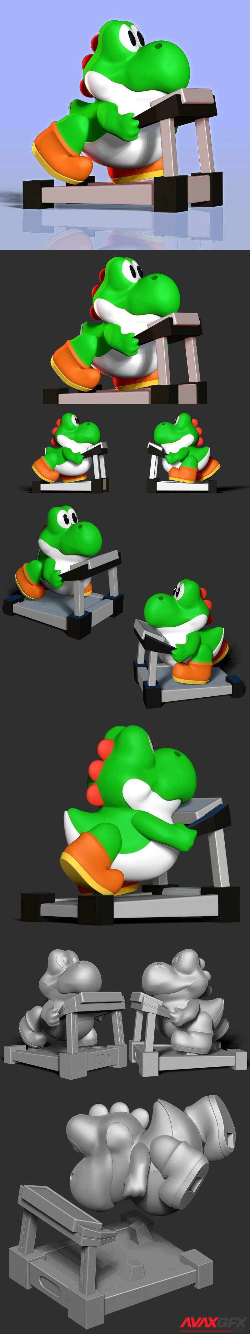 Fat Yoshi - 3D Print Model