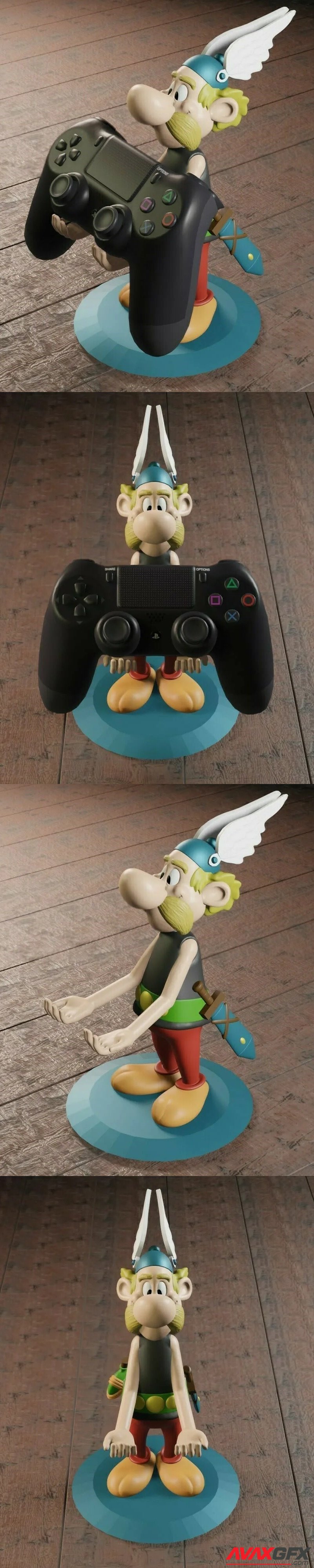 Asterix - Gamepad Holder - 3D Print Model