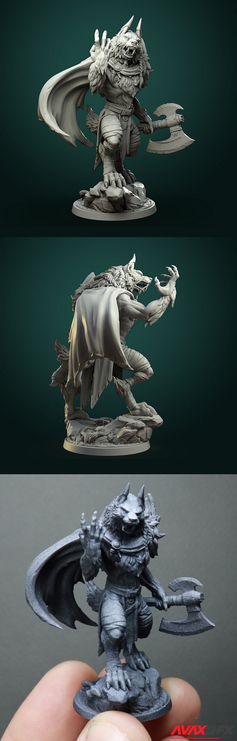 White Werewolf Tavern - Karrash The Forest Shadow V1 - 3D Print Model