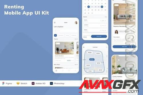 Renting Mobile App UI Kit