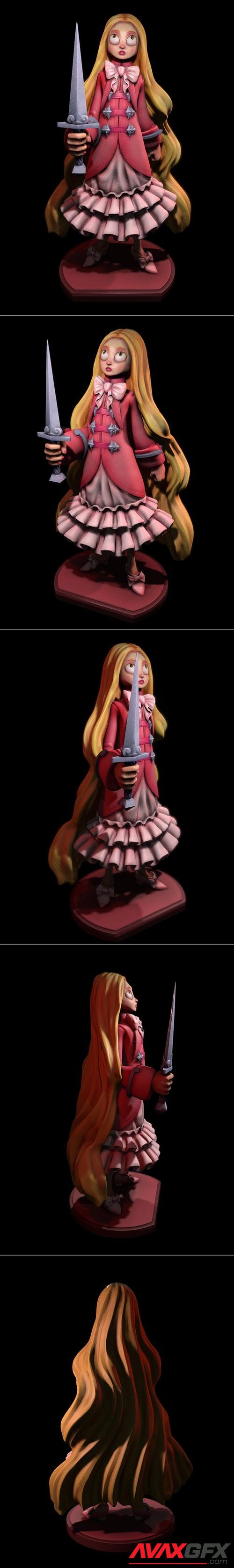 Girl in the darkness – 3D Print